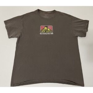 Ben Davis T Shirt Large Gray Short Sleeve Crew Workwear Construction